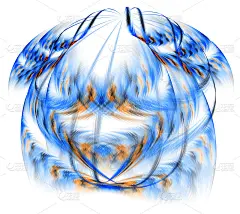 彩色抽象分形插画