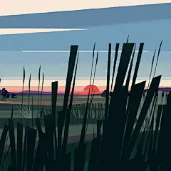 #北斋推荐# 插画师 Cruschiform 的风景插画设计很别致~ 其中图⑥超喜欢~ 更多关于他的信息可以看他的主页O网页链接