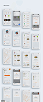 App IOS设计+ UI工具包+样机+独特的图标，食品配送| App IOS设计+ UI工具包+样机+独特的图标 UI设计 
