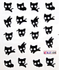 小黑猫各种图案