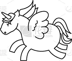 可爱的,幻想,独角兽,分离着色,图像,小马,自然美,动物,问候