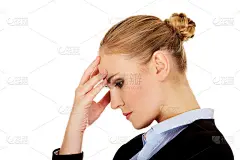 头疼得要命的女商人