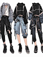 “grunge风系列”！服装设计灵感图