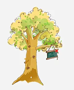 卡通简约大树装饰广告高清素材 卡通大树 手绘树木卡通 树木 树木插画 海报设计 环境保护宣传手册装饰 装饰设计 免抠png 设计图片 免费下载