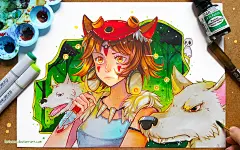 +公主Mononoke  - 萤火虫+由larienne