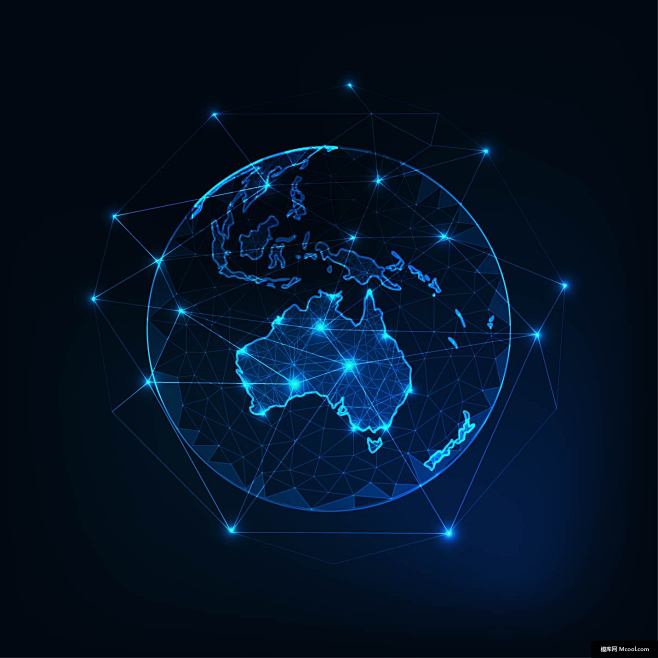 世界地图 全球网络 信息网络 网络分布 ...