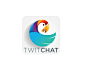 TWTCHAT app. logo icon design : A logo design for Twitchat application that you can make chat in twitter.