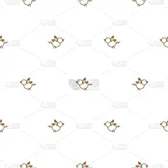 鸟类,细的,成一排,四方连续纹样,可爱的,自然,华丽的,高雅,黄金,复古
