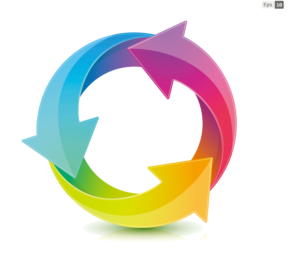 上升箭头指向方向指示立体数据下降左右符号旋转PNG免扣免抠素材