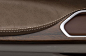 bmw concept leather detail wood door stitches line join material natural car interior: 