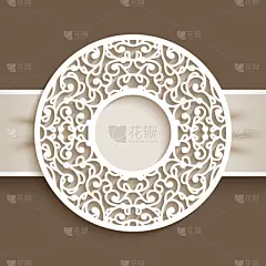 圆形,纸,式样,边框,简单背景,国境线,漩涡形,轮廓,米色,白色