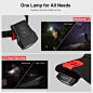亚马逊中国: Klarus HC3 Hands-Free Hat Light with Red Light + Klarus HC5 Hands-Free Hat Light with charging Case : 家居装修