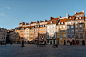 Public Square In An Old Town