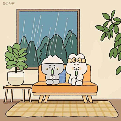 嗨罗勒采集到清新小漫画