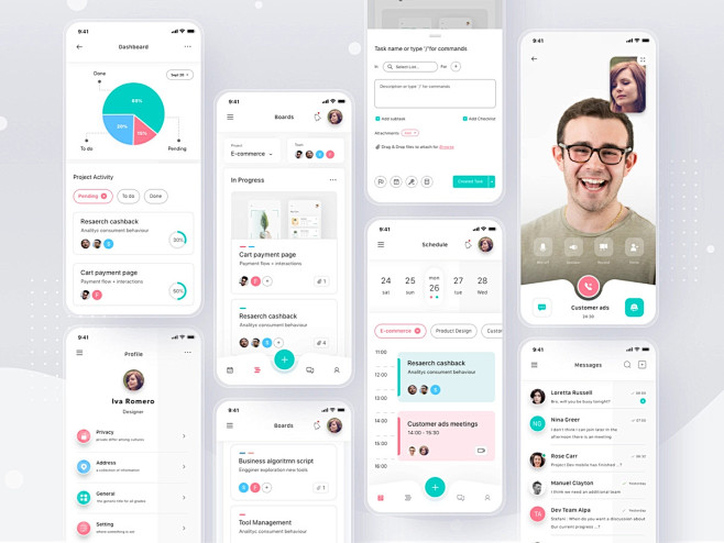 ui设计-国外设计-拟物化-扁平-产品-APP软件-小程序界面-app界面设计-APP首页