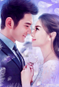 黄晓明＆Angelababy「婚纱照」
［海绵手绘工作室］
