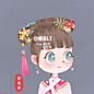 儿童插画可爱头像#甄嬛传# : 一组甄嬛传主角的转儿插头像