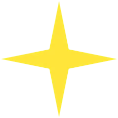 装饰系列基础形状装饰元素-符号-四角星（直角）