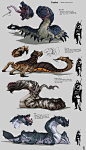 random creatures, David Sequeira : mixed personal projects and fun drawings !_怪物—昆虫   _怪物原画_T2020210