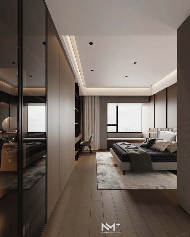 原创 ｜深灰色意式极简设计，经典永不落俗_13_M+室内设计_来自小红书网页版