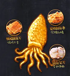 飘零大叔鱿鱼足片烟熏鱿鱼丝铁板鱿鱼卷手撕鱿鱼整只即食海鲜零食-tmall.com天猫