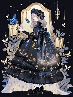 哥特|暗黑系服设，神秘而富有美感