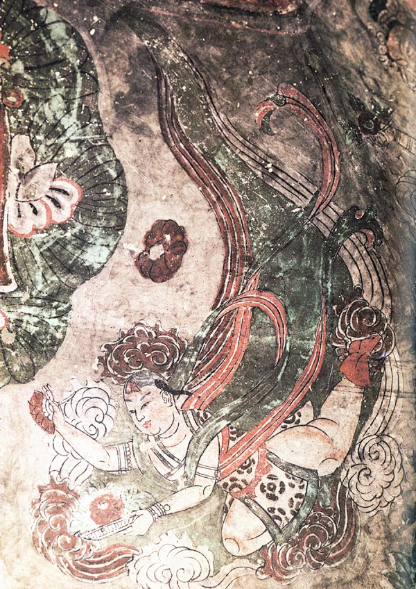 敦煌飞天壁画图片_壁画、敦煌、飞天图片素材-花瓣网