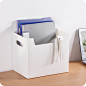 折叠塑料杂志书本桌面收纳盒简约办公桌面资料收纳盒整理箱储物箱-淘宝网