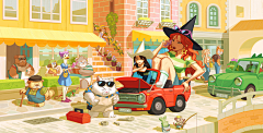 MooMin_Nya采集到欧美卡通氛围
