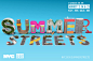 Summer streets NYC 3D字体设计，来源自黄蜂网http://woofeng.cn/