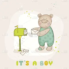 贺卡,婴儿,庆生会,小兔子,可爱的,女儿,泰迪熊,边框,母亲,动物