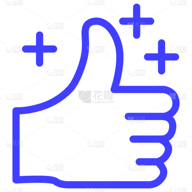 ICON-矢量一键三连互联网图标1