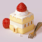 Strawberry cake on Behance