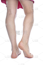 腿,白色背景,分离着色,女人,垂直画幅,四肢,足,背景分离,部分