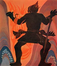 80年代《精卫填海》绘本欣赏