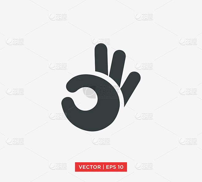 OK / OK手势图标矢量插图设计编辑可调整大小EPS 10