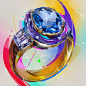 ring jewelry Jewelry Design  gemstone game graphic design  cover magazine brochure Advertising 