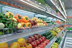 超市货物陈列物品摄影图