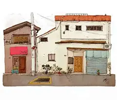 一组漂亮的老房子场景插画欣赏-插画与摄影设计-微头条(wtoutiao.com)