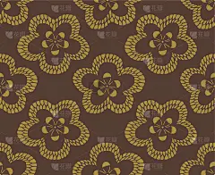 日本棕花无缝图案