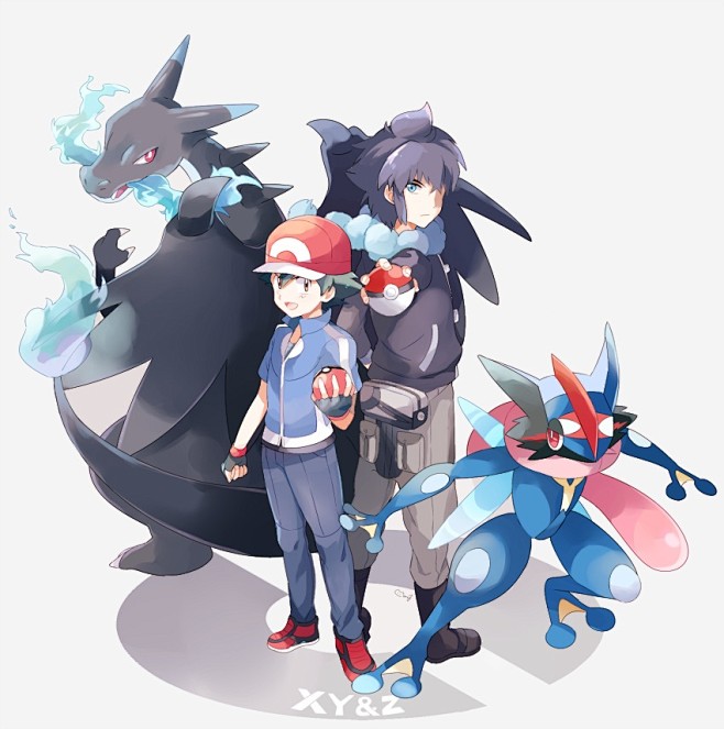 精灵宝可梦小智甲贺忍蛙mage艾岚喷火龙magep站may