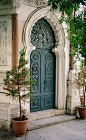 Istanbul, Turkey, ornament door, entrance, portal, romantic, door, details, trees, beautiful, architechture, photo: 