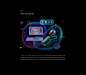 ILLUSTRATION  Fun Character transparent hitech glowing smooth bright bubbles business