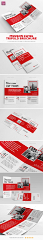 现代瑞士Trifold手册模板InDesign INDD。 下载地址：http://graphicriver.net/item/modern-swiss-trifold-brochure/15687679?ref=ksioks：