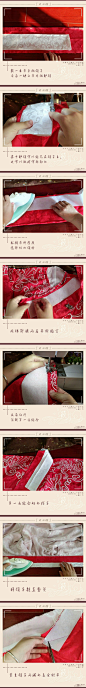 #汉服##汉服手工制作# 怎样制作一件汉服交领短袄-图文教程

拖了这么多天终于做完了。。

更详细的视频版请戳L【汤簌簌】来亲手做一件汉服交领短袄吧！ | ...和L【汤簌簌】汉服 | 袄裙挂里●交领短袄手工制作... ​​​​