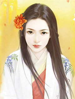 染七夏采集到手绘古装美女