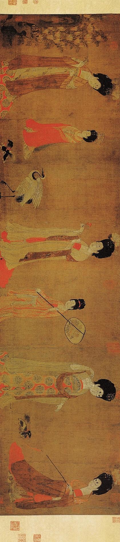 中国十大传世名画唐宫仕女图全集特大高清图