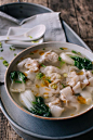 #San #Xian #Wontons (#Shrimp, #Pork & #Chicken #Wontons), 三鲜馄饨 recipe by thewoksoflife.com
