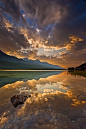 Beauty Creek, Jasper National Park, Alberta, Canada 水天一色