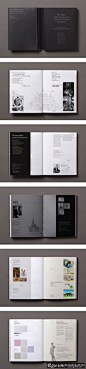 高档书籍装帧设计欣赏 黑色大气简约风格书籍封面设计 图文并茂的优秀书籍版式设计
